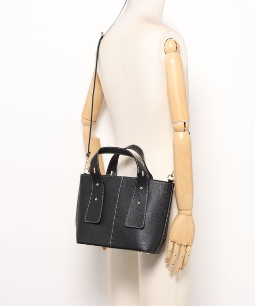 VIBGYOR ハンドバッグ FReePLACe/ステッチ 合成皮革 ショルダーバッグ