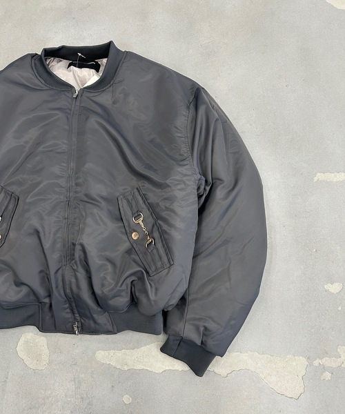 UNDERSTATEMENTs ma1 ma-1 「ユニセックス」メタルビット袖ギャザー