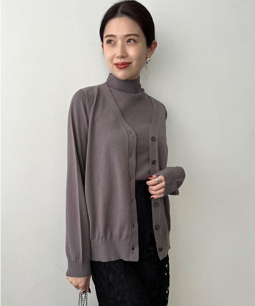 anuans（アニュアンス） ノースリーブニット FREE レッド レディース