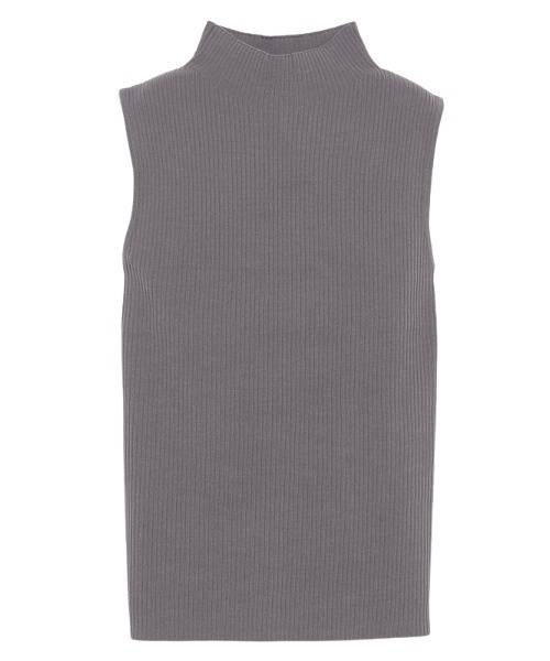 【新品】anuans ノースリーブ ベスト タグなし フリーサイズ anuans（アニュアンス） ノースリーブニット FREE レッド レディース