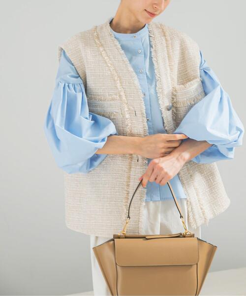 ベスト ジレ ツイードオーバージレ レディース : ZOZOTOWN Yahoo!店