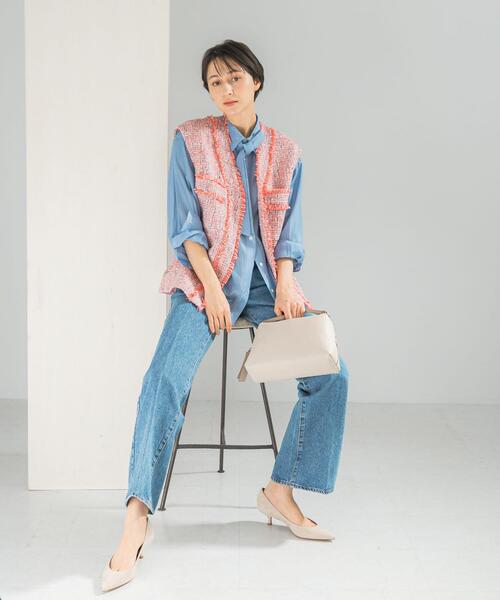 ベスト ジレ ツイードオーバージレ レディース : ZOZOTOWN Yahoo!店