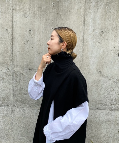 「y/m by RIKA」 ニットワンピース FREE ブラック レディース_画像2