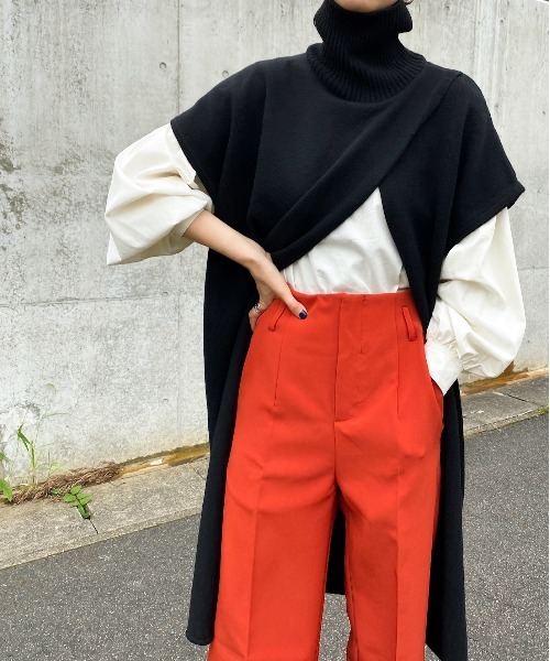 「y/m by RIKA」 ニットワンピース FREE ブラック レディース_画像5