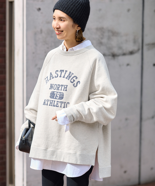 新品 24AW FRAMeWORK フレームワーク ラグランポンチョスウェット 新品】FRAMeWORK フレームワーク ラグランポンチョスエット グレー