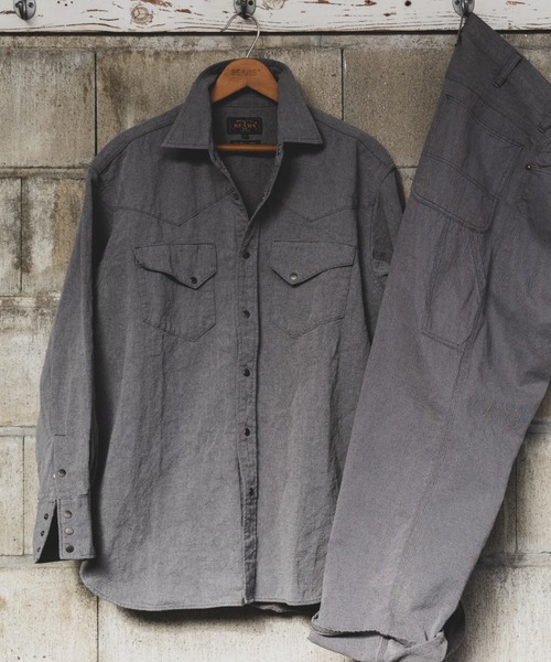 シャツ Western Shirt Light Canvas メンズの画像