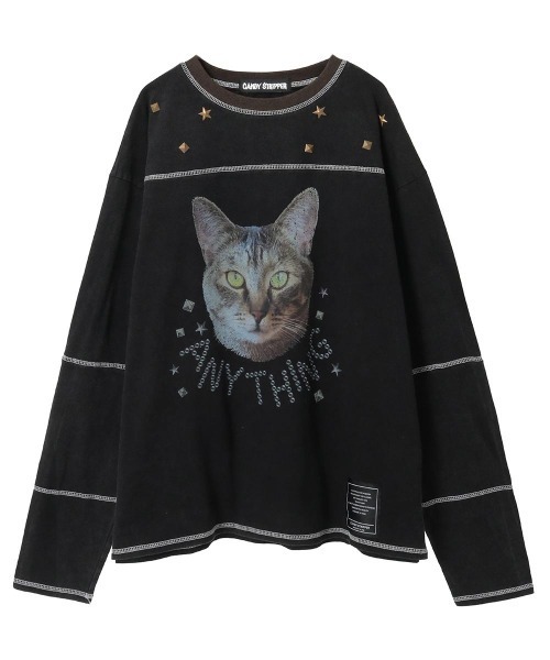 トップス CANDY stripper ANARCHY KITTEN SWEAT TOPS Candy Stripper（キャンディストリッパー）の「ANARCHY KITTEN SWEAT