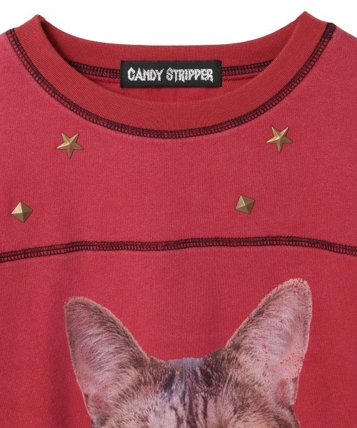 トップス CANDY stripper ANARCHY KITTEN SWEAT TOPS Candy Stripper（キャンディストリッパー）の「ANARCHY KITTEN SWEAT