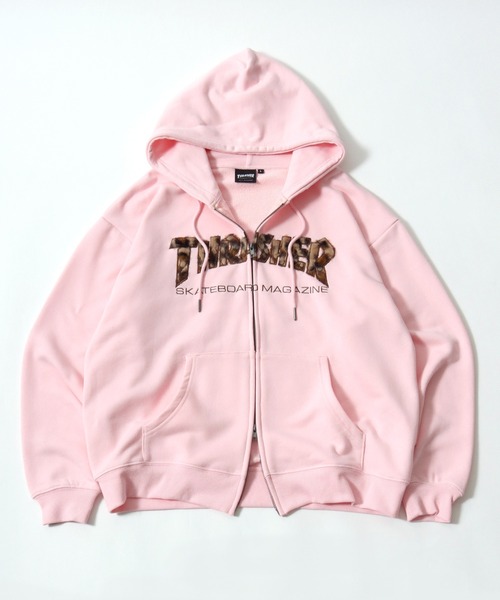 THRASHER（スラッシャー） パーカー ダブルジップ スウェットパーカー 