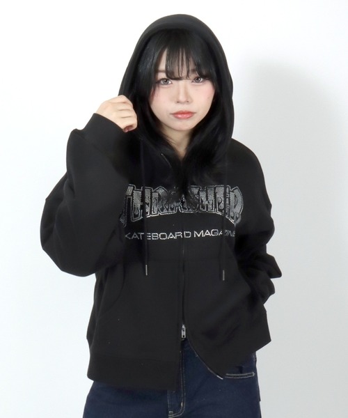 THRASHER（スラッシャー） パーカー ダブルジップ スウェットパーカー