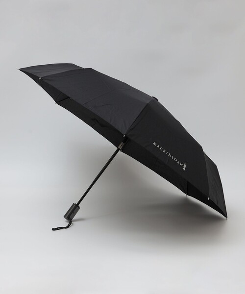 新品　MACKINTOSH 折りたたみ傘 ブラック AYR 55センチ SHIPS（シップス） 折りたたみ傘 MACKINTOSH: AYR ソリッド 折り畳み傘