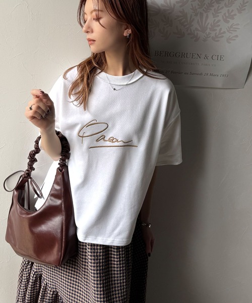 「Java」 スウェットカットソー LARGE ネイビー レディース_画像2