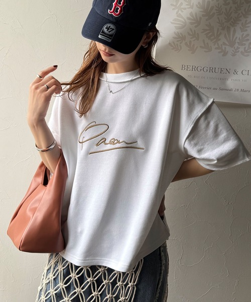 「Java」 スウェットカットソー LARGE ネイビー レディース_画像6