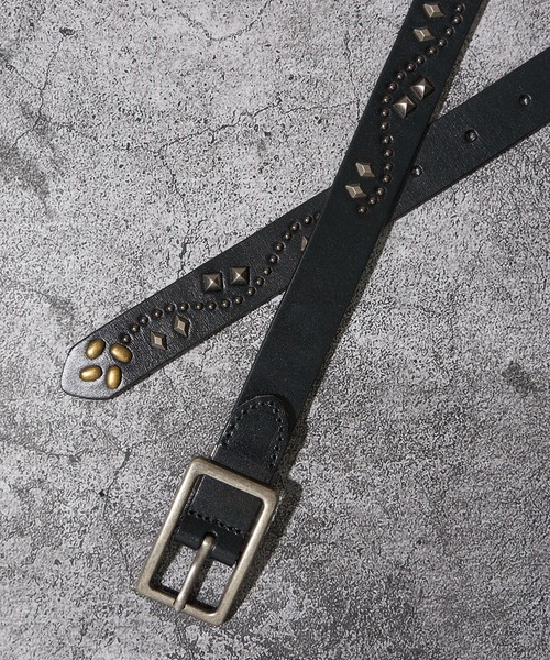 TETE HOMME(テット オム) ベルト 25mm スタッズレザーベルト メンズ TETE HOMME(テット オム) ベルト 25mm スタッズレザーベルト メンズ