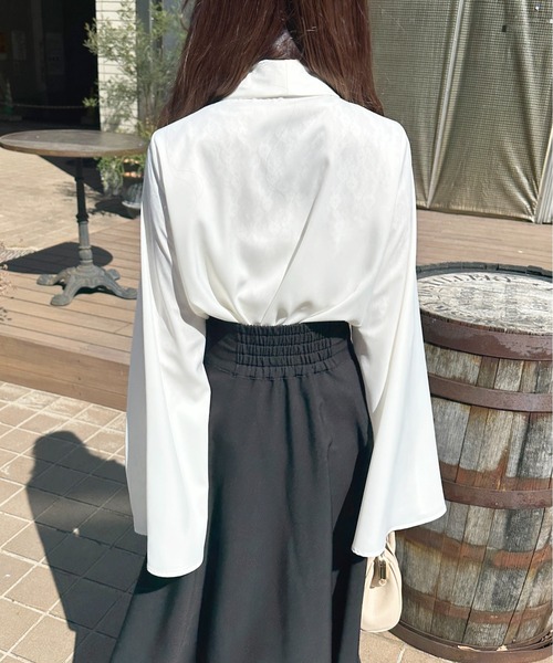 「apres jour」 長袖シャツ フリー オフホワイト レディース_画像7