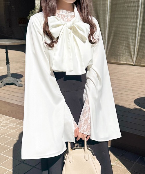 「apres jour」 長袖シャツ フリー オフホワイト レディース_画像8
