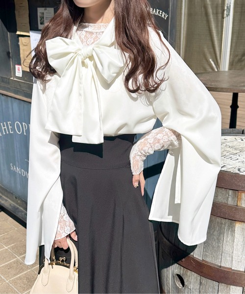「apres jour」 長袖シャツ フリー オフホワイト レディース_画像9