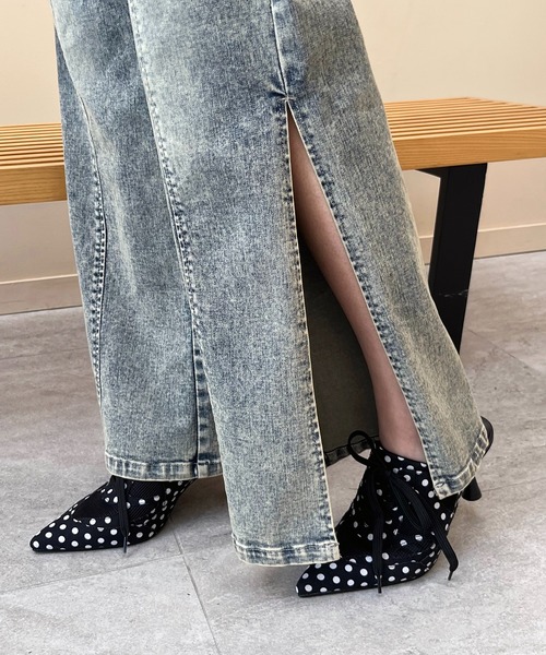 パンプス ポインテッドスニーカーミュール_7