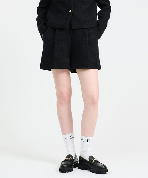 「ESTNATION」 ショートパンツ 36 ブラック レディース