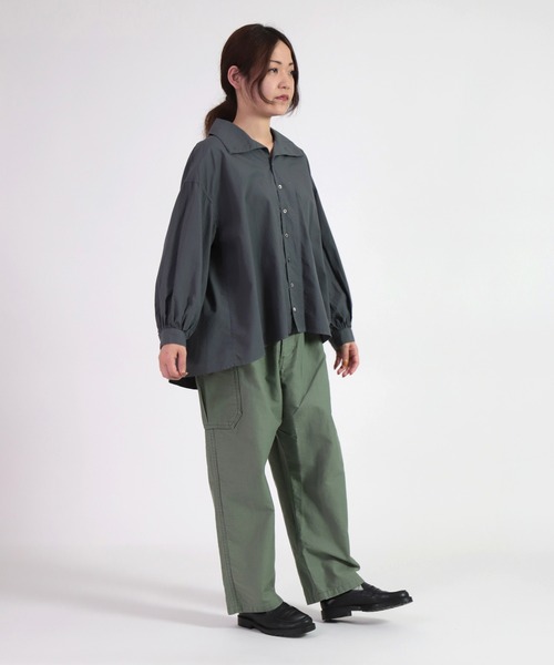 「Brocante」 ビジネスシャツ 2 ブルー レディース_画像5