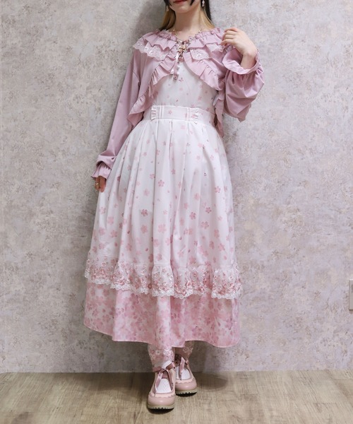 極美品♡フォクシー♡半袖ワンピース　アレキサンドリア 姫袖風ジャンスカドッキングワンピース（ワンピース）｜axes femme