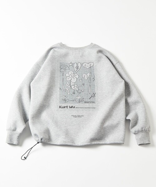 「FREAK'S STORE」 長袖Tシャツ SMALL チャコールグレー メンズ_画像3