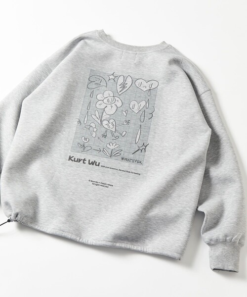 「FREAK'S STORE」 長袖Tシャツ SMALL チャコールグレー メンズ_画像4