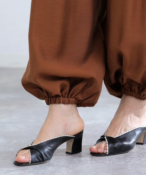 ワイドパンツ パンツ ウォッシャブル バルーンパンツ レディースの画像