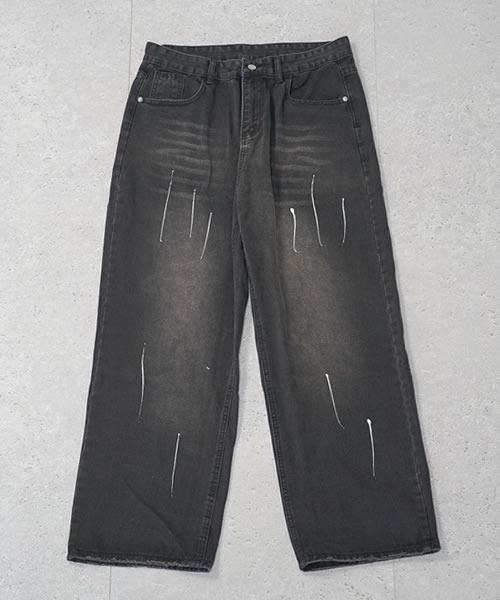 「Shoowtime」 デニムパンツ LARGE ブラック メンズ_画像7
