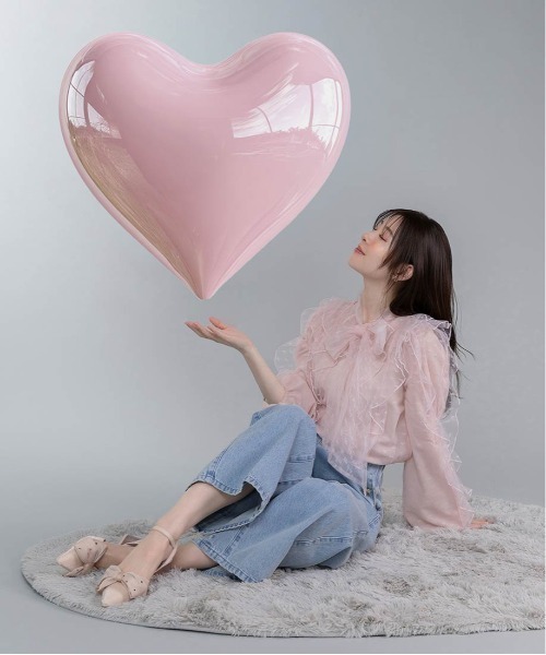 RANDA（ランダ） パンプス 「Heart Collection」ハートスパンコール