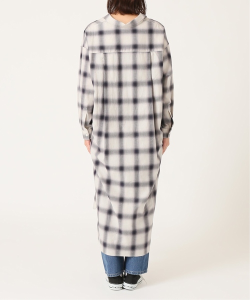 「SLOBE citron.」 シャツワンピース FREE グレー レディース_画像2