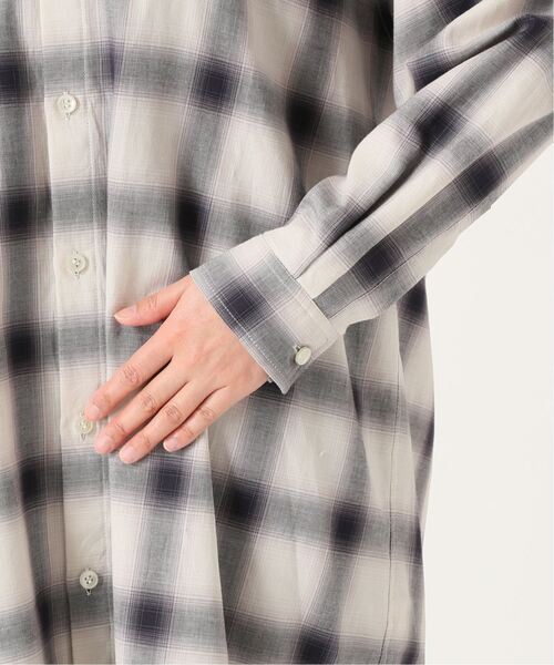 「SLOBE citron.」 シャツワンピース FREE グレー レディース_画像5