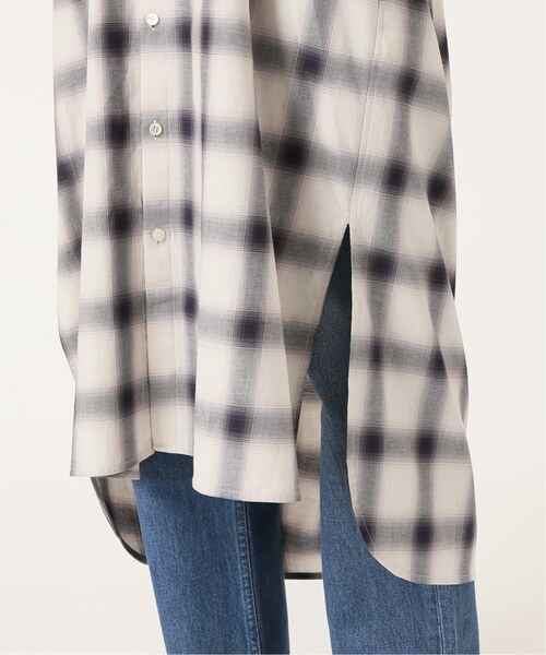 「SLOBE citron.」 シャツワンピース FREE グレー レディース_画像7