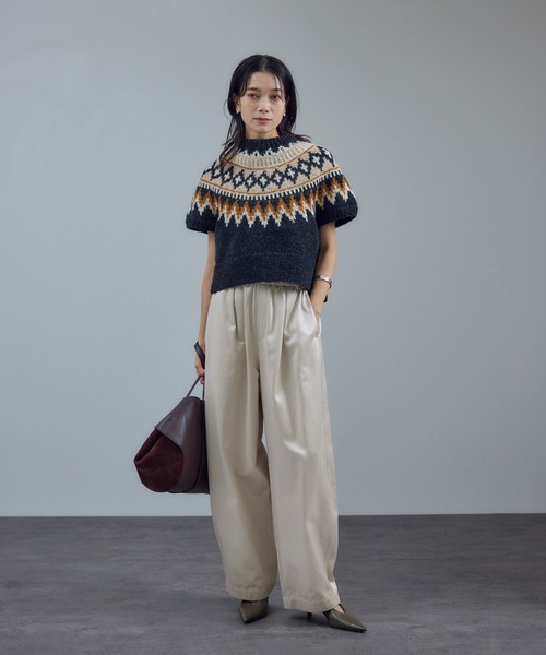 「SALON adam et rope'」 イージーパンツ M ブラウン系その他2 レディース