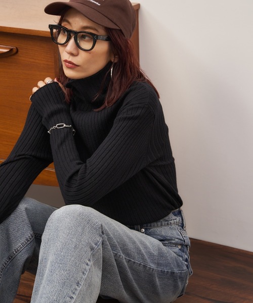 「Auntie Rosa Holiday」 長袖ニット FREE ブラック レディース_画像6