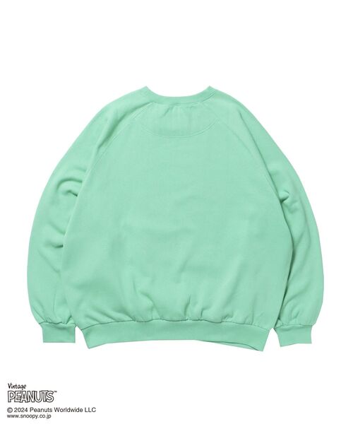 「SEQUENZ」 スウェットカットソー「Vintage PEANUTSコラボ」 MEDIUM ブラック メンズ_画像2