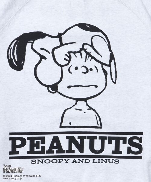 「SEQUENZ」 スウェットカットソー「Vintage PEANUTSコラボ」 MEDIUM ブラック メンズ_画像4