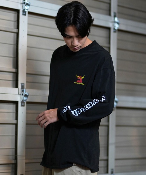 「TOY MACHINE」 長袖Tシャツ M ホワイト メンズ_画像6