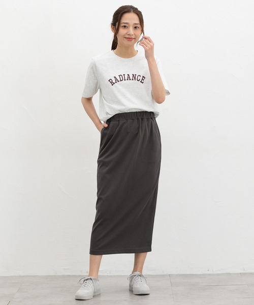 スカート hahaha Honeys（ハニーズ） スカート 夏 「接触冷感」クール素材ナロー