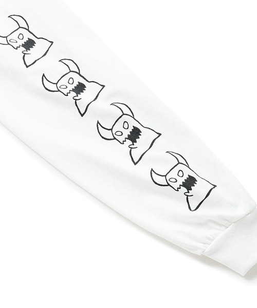 「TOY MACHINE」 長袖Tシャツ M ホワイト メンズ_画像7