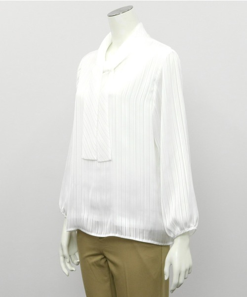 「TOKYO SHIRTS」 長袖ブラウス L ホワイト レディース_画像7