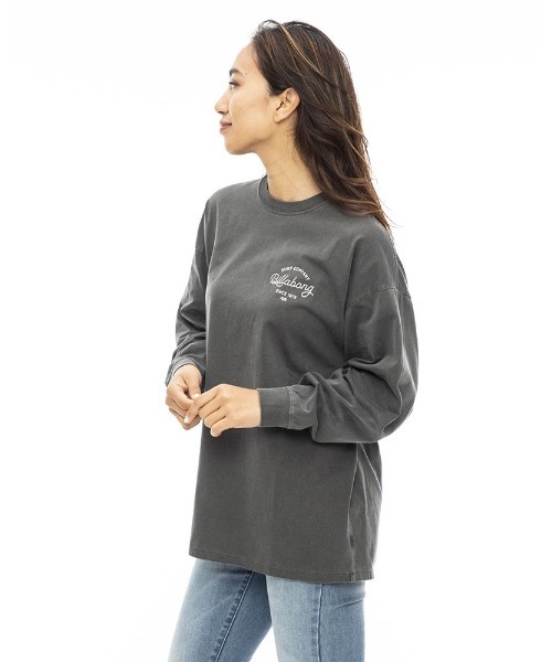 「BILLABONG」 長袖カットソー MEDIUM ブラック系その他 レディース_画像6