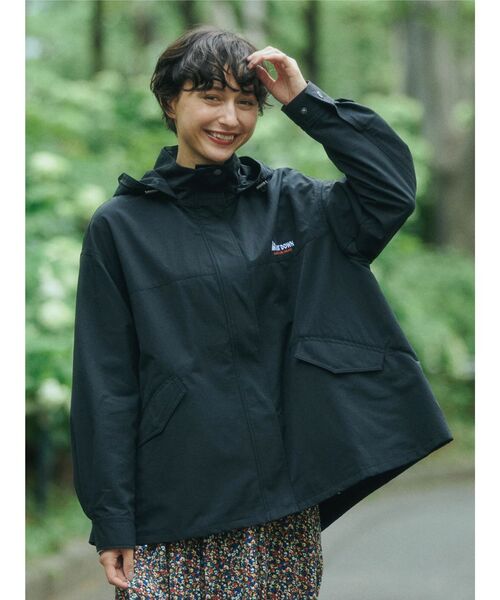「FIRST DOWN」 マウンテンパーカー M ベージュ レディース_画像4