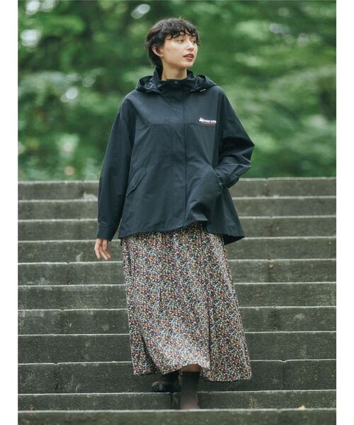 「FIRST DOWN」 マウンテンパーカー M ベージュ レディース_画像7