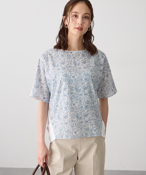 tシャツ 「Liberty」リバティプリントプルオーバー レディースの画像