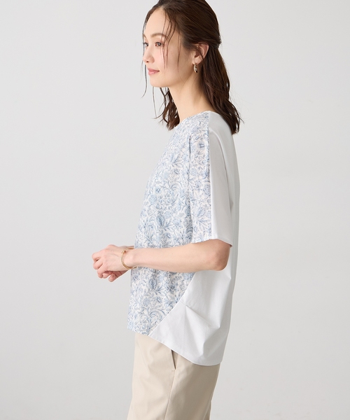 tシャツ 「Liberty」リバティプリントプルオーバー レディースの画像