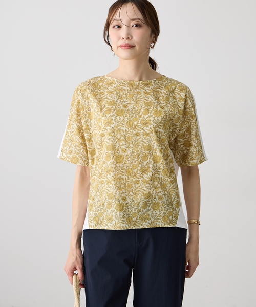 tシャツ 「Liberty」リバティプリントプルオーバー レディースの画像