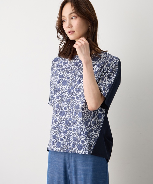 tシャツ 「Liberty」リバティプリントプルオーバー レディースの画像