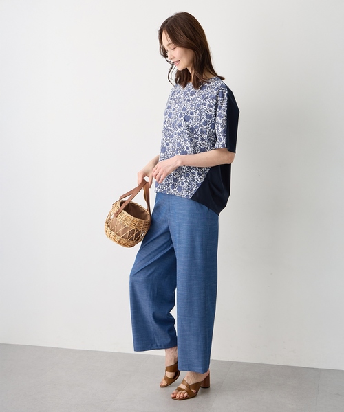 tシャツ 「Liberty」リバティプリントプルオーバー レディースの画像