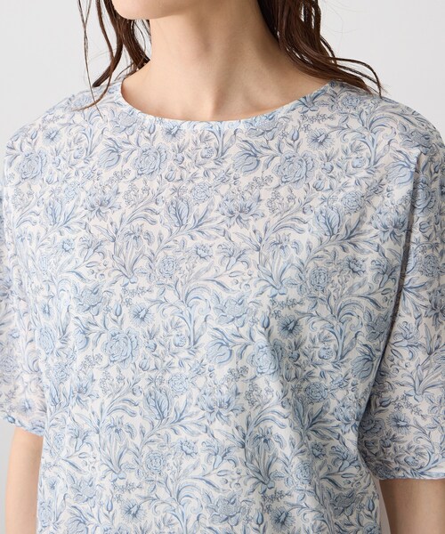 tシャツ 「Liberty」リバティプリントプルオーバー レディースの画像